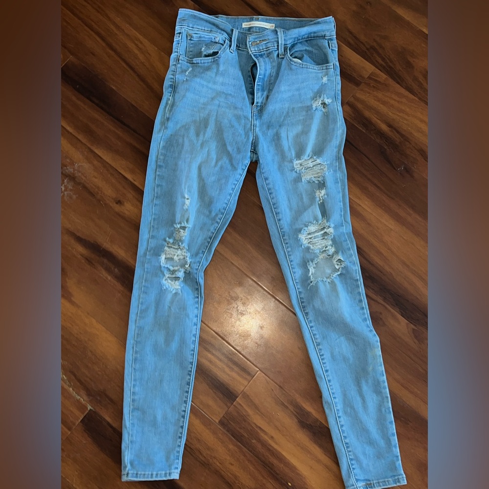 Women’s Levi’s High Rise Super Skinny  Straight Leg Jeans